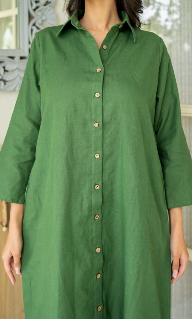 Bare Earth Linen Dress