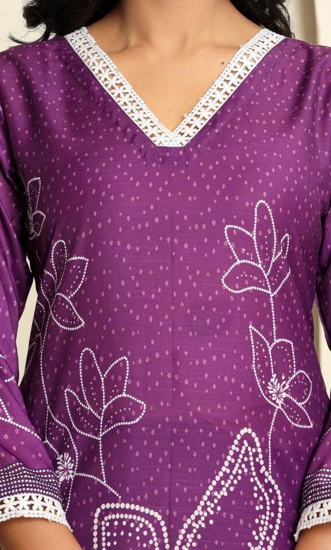 Affair Purple Suit Set