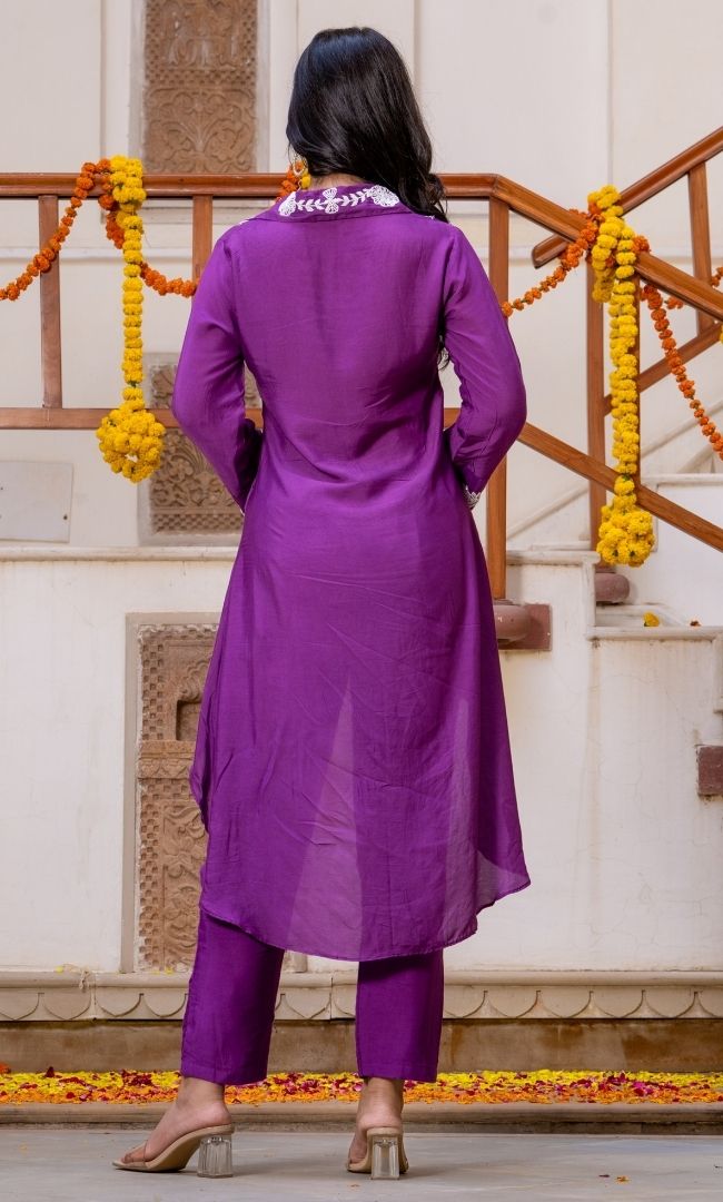 Amethyst Purple Kurta Set