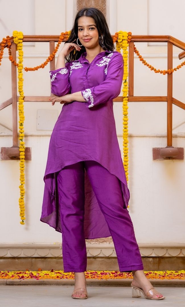 Amethyst Purple Kurta Set