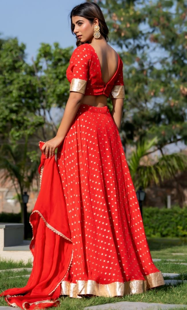 Alaya Red Lehenga Set