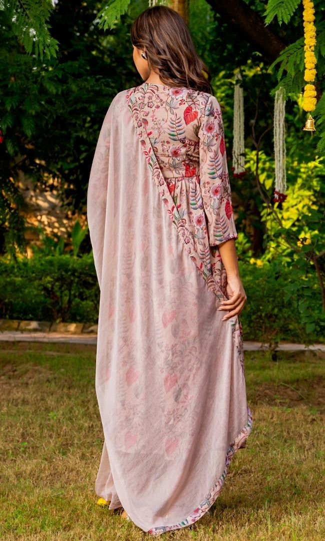 Bisque Printed Suit Set