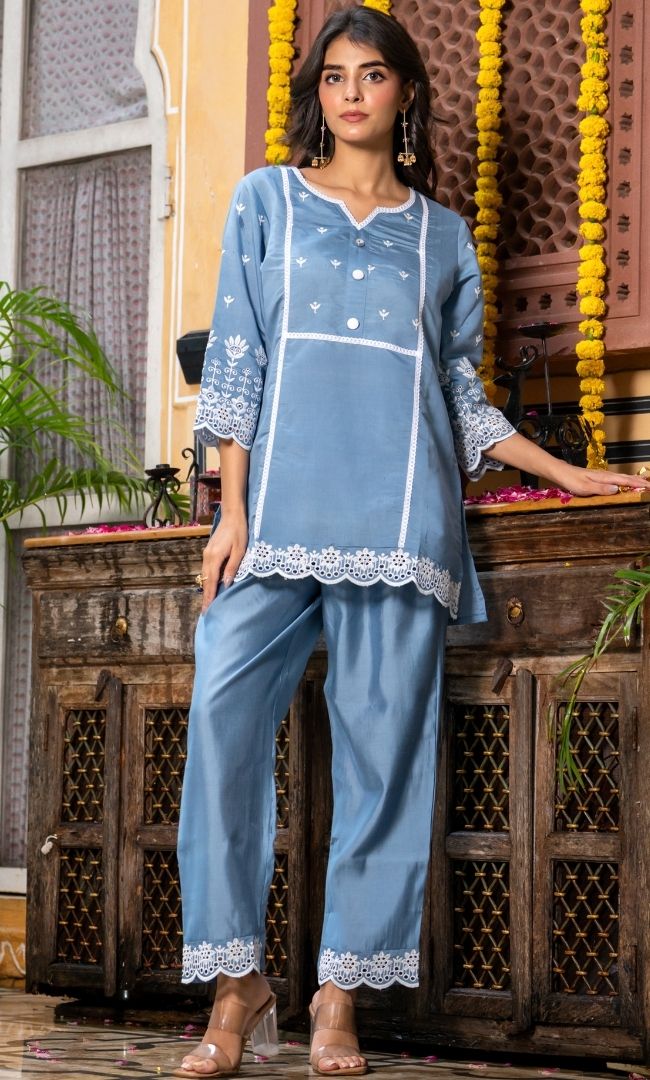 Baby Blue Co ord Set