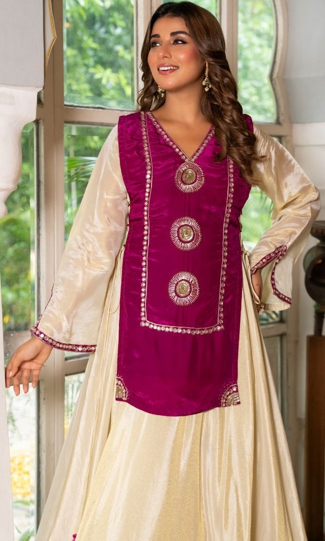 Aroosi Anarkali Jacket Set