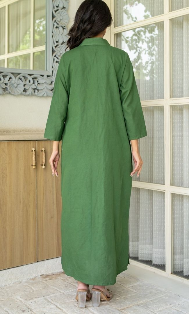 Bare Earth Linen Dress